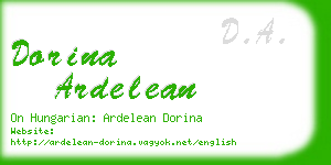 dorina ardelean business card